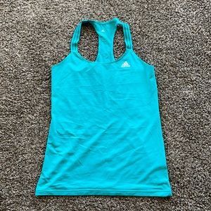Adidas turquoise fitness tank